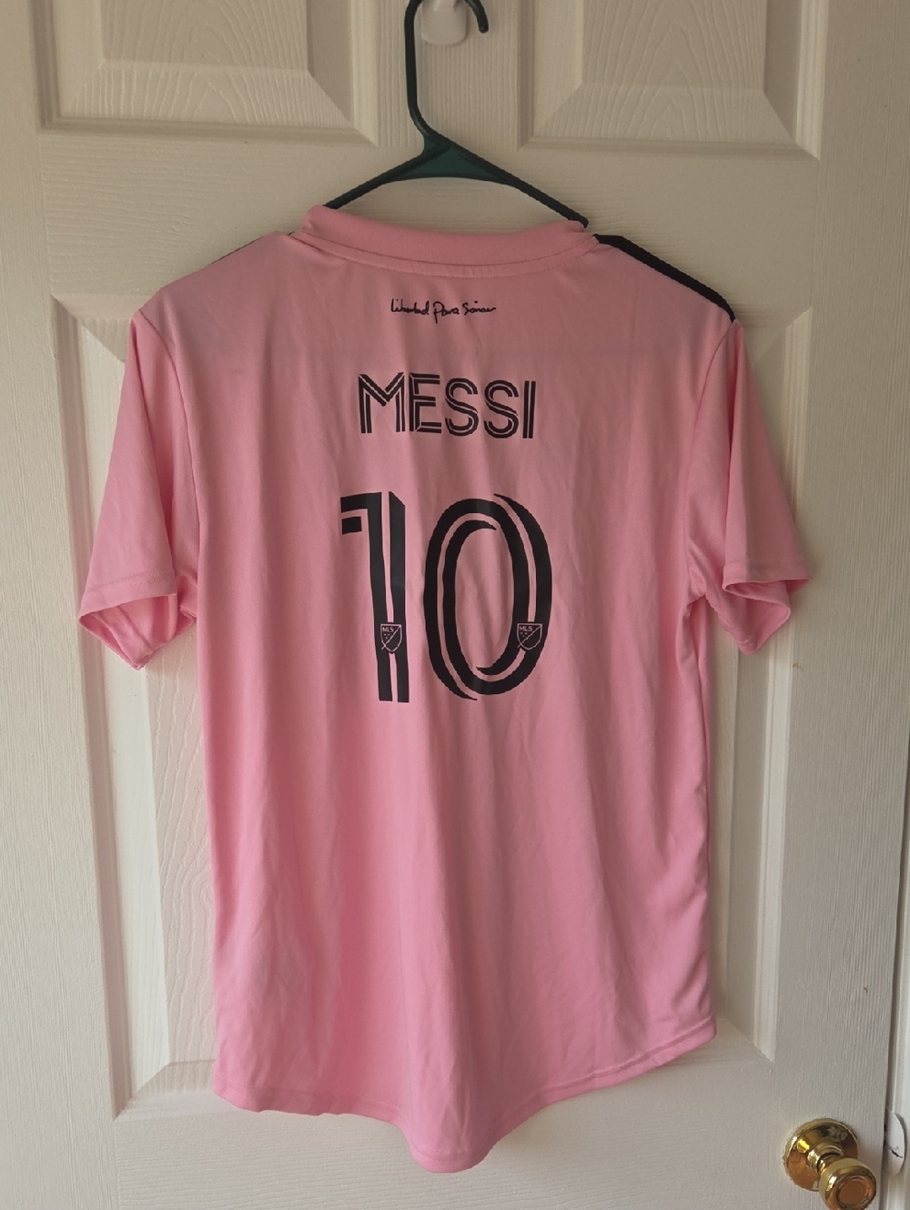 NWT Adidas MLS Inter Miami FC LIONEL MESSI Pink Jersey Sz M Soccer Futbol - Picture 10 of 13